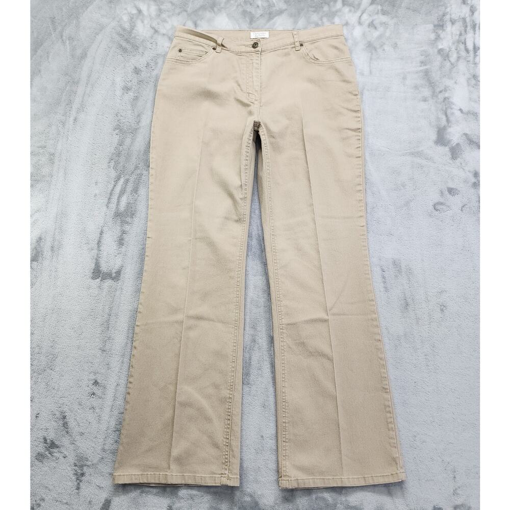 Christopher & Banks Jeans Women's Size 10‎ Tan High Rise Straight Leg Stretch